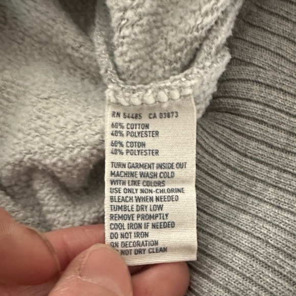 Y2K American Eagle Outfitters Light Gray Fleece - Picture 5 of 8
